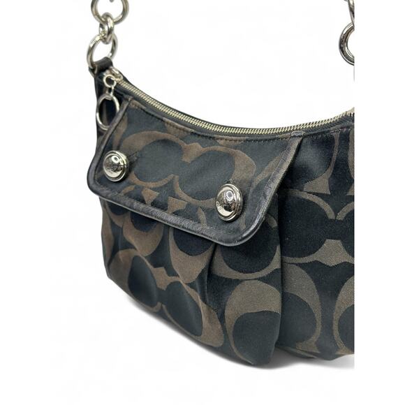 Coach Vintage Poppy Signature Satin Shoulder Bag - Picture 9 of 12